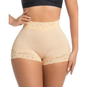 Shapewear Tummy Control Fajas Colombianas Shorts Body Shaper for Women Curvy Faja Shorts Compression Garments (Beige, XL)
