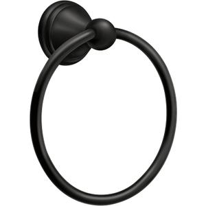 Moen DN8486BL Preston Towel Ring, Matte Black