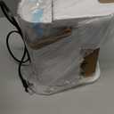 Tastyle Single Serve One Cup Coffee Maker, for K Cups and Grounds, Mini Coffee Maker with Portable Handle, 6 to 12 Oz Brew Size, for Travel, Camping, Office, RV and Dorm, 120V, White and Brown