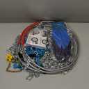 Snow-Chains Easy Install Tire-Chains, One-Pull Fit Heavy-Duty Tire Snow Chains for Pickup Trucks & SUVs Off-road, Emergency Tire Traction Car Tires 265 275 285 295 305 315 - Set of 2 (SCRV270)