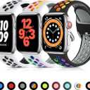 Lerobo 3 Pack Sport Bands Compatible for Apple Watch 44mm 46mm 45mm 42mm 49mm Women Men, Silicone Strap Breathable Replacement Band for iWatch Bands SE Ultra 3 2nd Gen Series 11 10 9 8 7 6 5 4 3 2 1