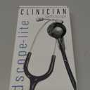 ADC - 619SM Adscope Lite 619 Ultra Lightweight Clinician Stethoscope with Tunable AFD Technology, Smoke Finish with Metallic Gray Tubing