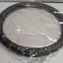 FH Group Geometric Chic Microfiber Leather Steering Wheel Cover Universal Fit for Cars & SUVs Purple