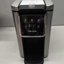 Horavie Single Serve Coffee Maker for K-Cup Pod and Ground, Hot & Iced Coffee Maker, Strong Button Feature, 6 to 14oz Brew Sizes, 50oz Removable Reservoir, Fit 6.5" Mugs, Stainless Steel, Black