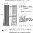 MYSKY HOME Natural Linen Curtains for Living Room, Semi Sheer Curtains & Drapes 84 inches Length 2 Panels Set Farmhouse Country Style Back Tab Draperies for Sliding Glass Door, 50" Wide, Linen