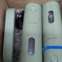 LARS NYSM Electric Salt and Pepper Grinder Set, USB Rechargeable, Automatic Salt and Pepper Mills, Spice Shakers Refillable with LED Light, Adjustable Coarseness, Ceramic Grinder (Sage Green)