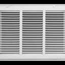 18" X 12 Steel Return Air Filter Grille for 1" Filter - Removable Face/Door - HVAC Duct Cover - Flat Stamped Face - White [Outer Dimensions: 20.5 X 13.75]