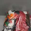 OurWarm 6 FT Christmas Inflatable Outdoor Decoration, Christmas Blow Ups Hanging Santa with Gift Bag Built-in LED Lights for Holiday Party Indoor Porch Columns Yard Tree Outdoor Xmas Decorations