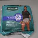 Depend Fresh Protection Adult Diapers, Incontinence Underwear for Men, Disposable, Maximum, Large, Grey, 17 Count