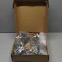 Tioncy 12 Inch Christmas Advent Wreath Candle Holder with Nativity Scene Figurine 5 Flameless Candles Remote Control Wreath Holder Centerpiece Decoration with Berries(White Berries, 11 x 0.8 x 0.8 In)