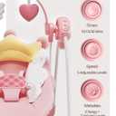 Baby Swings for Infants, Baby Girl Swing for Newborn, Portable Infant Swing with Music, Adaptable Speed, Timing, Soft Cushion, 0-9 Months 20 lbs(Pink)