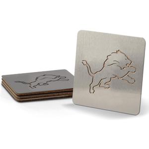 YouTheFan NFL Detroit Lions Boasters, Stainless Steel
 (One Size)