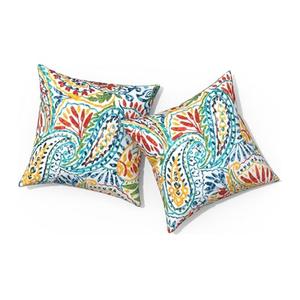LVTXIII Outdoor Throw Pillows 20x20 Patio Waterproof Square Pillows with Piping Fade Resistant Accent Pillow for Spring Summer Garden Decoration, Set of 2, Paisley Multi LVTXIII Outdoor Throw Pillows 20x20 Patio Waterproof Square Pillows with Piping Fade Resistant Accent Pillow for Spring Summer Garden Decoration, Set of 2, Paisley Multi