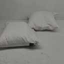 20x20 Decorative Throw Pillow Inserts-Down Feather Pillow Inserts-Square-Cotton Fabric-Set of 2-White.