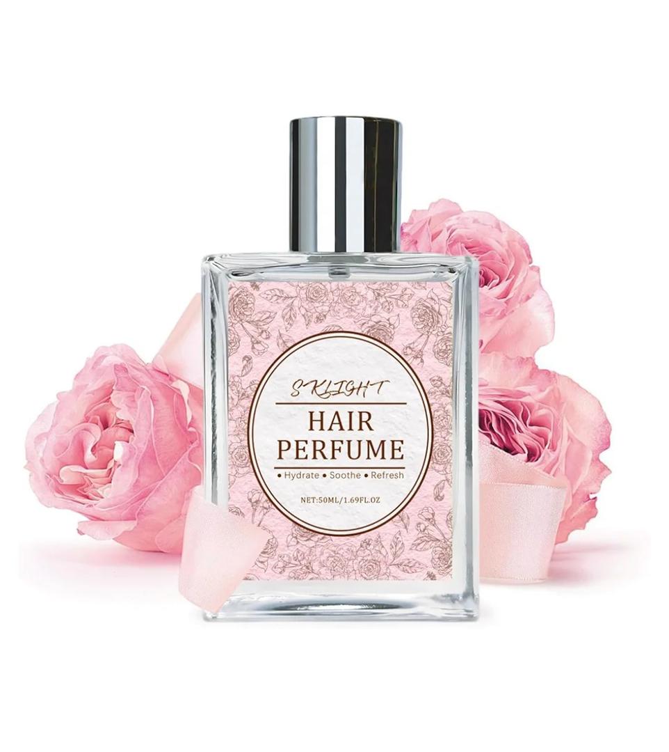Hair Perfume for Women - Long-Lasting Scent, Frizz Control & Odor-Eliminating Formula, Pheromone-Infused, Hair & Body Fragrance Mist, Perfume Oil Nourishes & Hydrates, Fresh Romantic Rose Scent