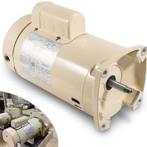 355010S Pool Pump Motor Energy Efficient Pool Pump Replacement Motor Parts For WhisperFlo High Performance Pool Pumps WFE-4 & WFE-26, 1 HP, 115/208-230 Volts, 1 Speed, SF/WF, Square Flange Pool Motor