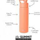 Simple Modern Summit Water Bottle with Straw Lid | Vacuum Insulated Stainless Steel | Leak Proof BPA-Free Cup for Travel, School, Sports | 22oz, Mango