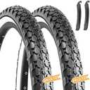 Hycline 2 Pack Bike Tire,24/26x2.125 Inch Folding Replacement Tire for Beach Cruiser Bicycle