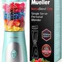 Mueller Personal Blender for Shakes and Smoothies with 15 Oz Travel Cup and Lid,