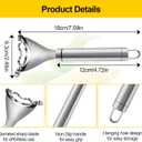 2 Pcs Stainless Steel Corn Peeler and Stripper Tool Set, Corn Stripper Cob Stripper Tool, Corn Stripper for Corn on the Cob Remover Tool Corn Thresher with Ergonomic Handle Kitchen Gadget