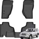 Jenofa-Floor Mats for Jeep Liberty & Cherokee Sport KK 2008-2012 All Weather Car Mats Automotive Floor Liner Custom Car Mat for Cherokee Sport KK Accessories