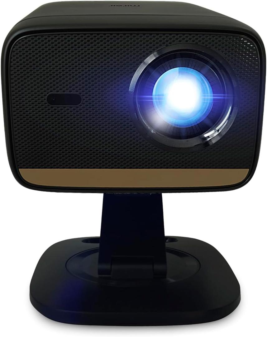 Miroir L810S Pro Smart 1080p Portable Projector  Android TV Streaming, Auto Focus, Dual 10W Speakers, HDMI/USB-C, Wi-Fi/Bluetooth, 200 Display, Home Theater & Outdoor Movie Ready