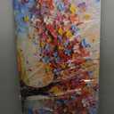 Butterfly Tree Canvas Wall Art Colorful Tree of Life Canvas Oil Painting Prints for Living Room Office Abstract Butterflies Tree Wall Dcor Artwork Family Bedroom Farmhouse Dcor,Ready to Hang ( 20x40 Inches) (40L" x 20W")
