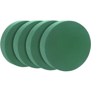 CCINEE Round Floral Foam Blocks,8" Large Wet Foam Bricks for Wedding Flower Arrangement Supply,Pack of 4