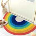 Door Mat Rainbow Pet Durable Welcome Mat Non-Slip Floor Front Doormat Resist Dirt Rug for Indoor Outdoor Easy to Clean (Rainbow 1, 40 * 80cm)