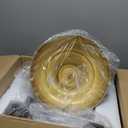 Outdoor Barn Light Fixture, 16 Inch Large Dome Farmhouse Exterior Wall Mount Light, Rustic Wall Sconce Indoor Wall Lighting Fixture, Industrial Bronze Gold Lantern for Porch, 1 Pack (Not Dusk to Dawn)