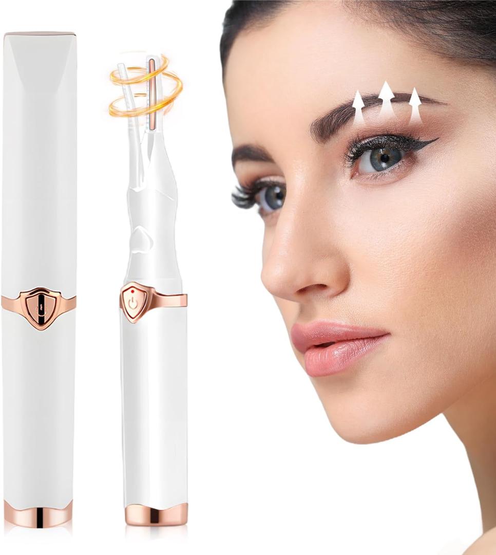 Electric Eyelash Curler for Women, 2025 Upgraded Portable Heated Eyelash Curler, 3 Heat Modes and Smart Temperature Control Natural Curling 24H Long-Lasting (White)