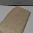 Simplebrand Taupe Semi Sheer Faux Linen Textured Curtains 54 Inch Length 2 Panels Set, Rod Pocket Farmhouse Short Curtain Drapes for Dinning Small Windows Bathroom Bedroom, Each 40Wx54L in, Taupe