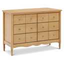 Namesake Liberty 6-Drawer Dresser in Honey, Fully Assembled, Greenguard Gold Certified, Smooth Glide, Adult and Child Nursery Dresser, Vintage/Apothecary Design