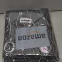 BGment Blackout Curtains for Bedroom/Living Room, Thermal Insulated Grommet Window Drapes with Line and Dots Pattern, 2 Panels, Each Panel 55 x 69 Inch, Dark Grey