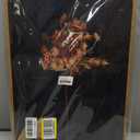 KBKBART Framed Vintage Wall Art Prints, Retro Moody Floral Botanical Canvas Painting Farmhouse Decor, Black Dark Classical Flower Framed Canvas Wall Art for Bathroom, Bedroom, Living Room, Gallery, Vintage Wall Decor(16"x24")