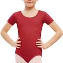 2 x Stelle Ballet Leotards for Girls Short Sleeve Gymnastics Dance Outfit 2-16Y | Scoop neckline, Stretch fabric, Comfortable fit, Skin-friendly, Gymnastics & Ballet, Toddler dancewear, Kids bodysuit