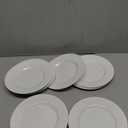 Hushee 12 Pack 7 Inch White Dessert Plates/salad Dishes Set, Melamine Small Dinner Plates Round Serving Dishes for Snacks, Bread, Fruit, Cake and Salad, Home Restaurant Supplies