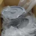 Carex 3-in-1 Folding Bedside Commode and Raised Toilet Seat, Portable Toilet Supports Up to 300lbs, Bedside Commodes for Seniors, Adult Potty Chair with Bucket, Lid, and Splash Guard