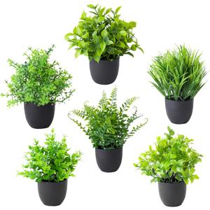SENNI mini Artificial Simulation Plants and Green Plant Potted Plants Suitable for Home, Office Desk, Bathroom, Dining Room Table Decoration, Festival Decoration, new Home Decoration (6)