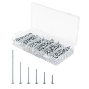 Mr. Pen- Machine Screw Assortment Kit, 370 Pcs: #6-32 Flat Head Phillips Machine Screws, Assorted Wall & Outlet Screws