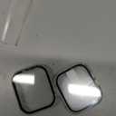 Misxi [2 Pack] Waterproof Hard Case with Tempered Glass Compatible with Apple Watch Series 11 (2025) Series 10 42mm, Overall Protective Cover for iWatch Screen Protector, 1 Gold + 1 Transparent