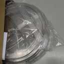 2 Tier Lazy Susan Organizer, 9.25'' Lazy Susan Turntable for Cabinet, Stackable Turntable Organizer Rotating Spice Rack Organization for Kitchen Countertop, Pantry, Bathroom, Clear (1Pack)