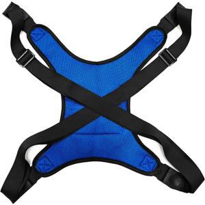 Wheelchair Seat Belt for Adults Chest Harness Safety Strap for Elderly & Disabled Torso Support with Adjustable Anti-Slip Restraint Vest Blue