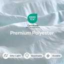 JELLYMONI Seersucker Throw Pillow Cover 18 x 18 inch, 2 Pack Textured Pillow Covers with Zipper Closure, Breathable Baby Blue Decorative Pillowcase for Stylish Bedding & Couch (Insert Not Included)
