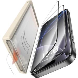 Screen Protector 3 Pack for iPhone 16 Pro Max, Degradable Dust Free Cabin Easy Installation, Designed for Screen iphone, Auto Positioning, Bubble Free, High Definition