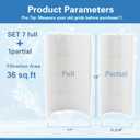 PFS1836 DE Pool Filter Grids 36 Sq.Ft, Compatible with Hayward Pro-Grid DE3620 (DEX3600), MicroClear DE3600,Jandy Del/Dev 36, FS-2003, FC-9530,FNS Plus 36, 18" High (7 Full, 1 Partial) 1Set