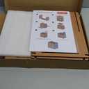 Wooden Comic Book Storage Box with Display  Stackable Organizer Case with Acrylic Panel, Fits 130+ Bagged & Boarded Comics or 60+ Toploaders