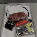 Indoor Basketball Hoop for Kids, Over The Door Mini Hoop with LED Light & Scoreboard - Easy Install & Safe for Doors, Birthday for 5 6 7 8 9 10+ Year Old Boys (Red)