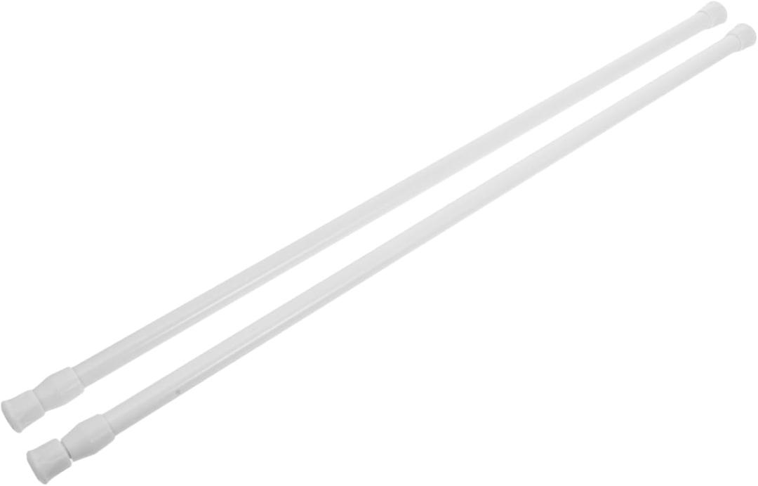 2pcs Carbon Steel Telescopic Pole No Drill Shower Curtain Rod Matte Extra Wide Bathroom Door Curtain Rod