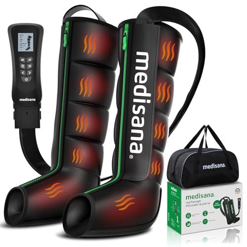 Medisana Leg Massager with Heat and Compression, Full Leg & Foot Massager Compression Boots with 6 Modes, 5 Intensity and 3 Heat for Circulation and Pain Relief